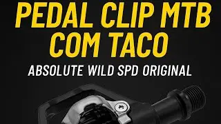 Pedal Clipado MTB Absolute Wild &ndash; Encaixe nos Dois Lados + Eixo Cromoly
