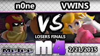 McSmashter 4 - n0ne (Captain Falcon, Ganon) Vs. Vwins (Peach) SSBm Losers Finals - Melee