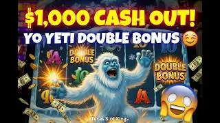 $10&hellip; DOUBLE BONUS hits and BOOM&mdash;$1000 CASH OUT! 😱❄️ Yo Yeti went full beast mode! 