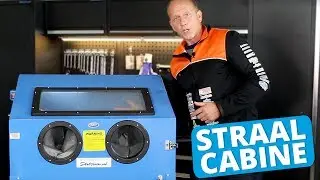 Rintje laat 't zien - stralen met glasparel in straalcabine van 220 liter
