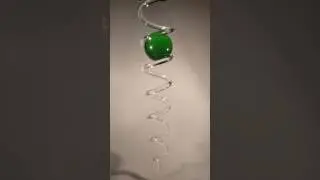 Feng Shui Kugel Spirale gr&uuml;n