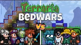 Forcing 8 YouTubers To Play Terraria Bedwars
