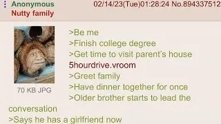 Mentally Handicapped Brother Busts At Dinner Table - 4Chan Greentext Stories