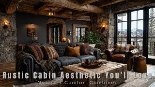 Rustic Mountain Home Inspiration | Cozy Cabin Interiors & Breathtaking Nature Views
