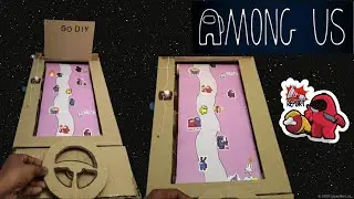How To Make AMONG US Game using Cardboard | GO DIY