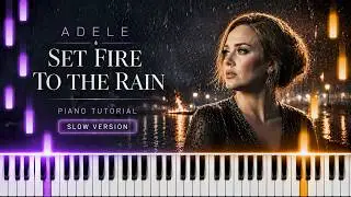 Emotional Piano Cover &ndash; Set Fire To The Rain by Adele (Medium Slow Version)