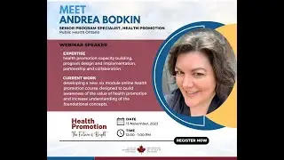 HPO Post Secondary Presentation - Health Promotion:The Future is Bright   11/13/2023