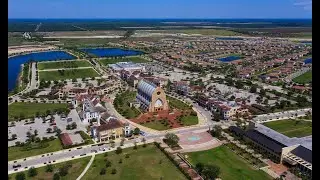 Деревня Нарочь с высоты птичьего полета Naroch footage drone 4k Ave Maria