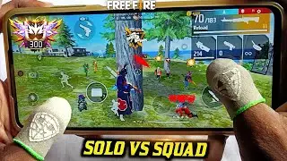 POCO X3 PRO: SOLO VS SQUAD ⚡ FREE FIRE HANDCAM GAMEPLAY 🔥 OWAR FF