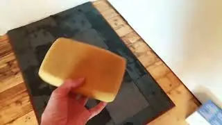Grouting the Slate Hearth Pad