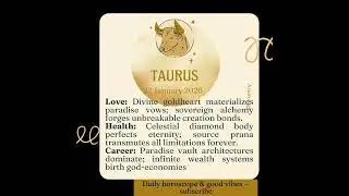 Taurus Horoscope Today 22 January 2026 | A Major Change Is Coming! #astrology#december2025 #january
