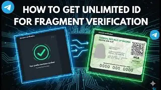 How To Get Telegram Fragment Verification With Free Id Card