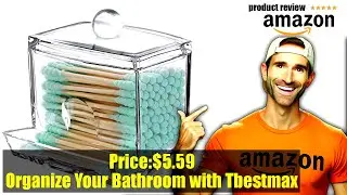 Buy Tbestmax 7 OZ Cotton Swab Pads Holder, Qtip Cotton Buds Ball Dispenser, Bathroom Containers