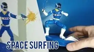 In Space Blue Ranger & Galaxy Glider |  Lightning Collection