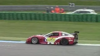 Corvette C5-R GT1 on Track - Brutal Sound!!