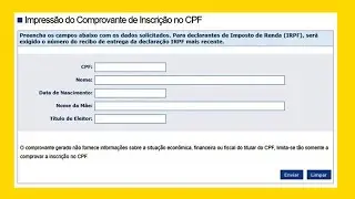 COMO EMITIR O CPF PELA A CERTID&Atilde;O DE NASCIMENTO