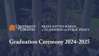 UVA Batten Master of Public Policy Graduation 2025