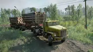 SnowRunner – Logs Delivering | Muddy Off-Road Logging Mission