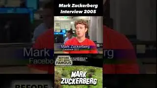 Mark Zuckerberg&rsquo;s FIRST Interview on Facebook 2005! #beforetheywerefamous #shorts