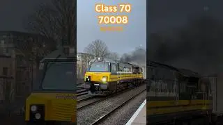 Class 70 70008 freightliner 60 years special livery green yellow #class70 #freightliner #trains