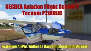 AeroSachs Tecnam P2008JC in SECDEA Aviation Flight School Colors