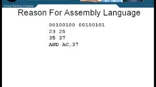 Assembly Language Training: Part 1 (2 of 3) - Introduction (The Reason for Assembly Language)