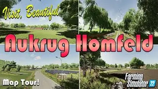 ТУР ПО КАРТЕ &laquo;AUKRUG HOMFELD&raquo;! | Farming Simulator 22 (обзор) PS5. КАРТЫ, ПО КОТОРЫМ Я ПРОПУСТИЛ СЕРИИ!!
