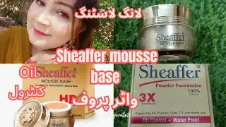 How to apply Handi base|Sheaffer mousse base demo& review|Best Powder foundation for medium skin