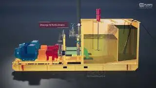 Booster Station for Mining 3D animation
