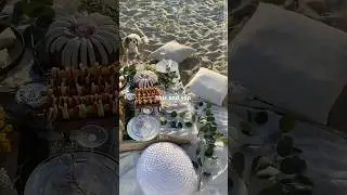 the perfect beach picnic setup🧺 #orangecounty #californiabeach #aesthetic