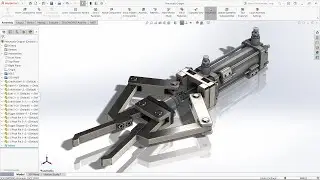 Design a Pneumatic Gripper Use Solidworks