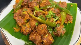 Veg Monica /Mealmaker Chilly fry  / Soya Monica recipe/ lunch box recipes #food 