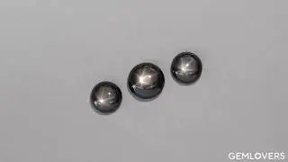 Кабошоны натурального черного сапфира 12.53 ct