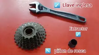 Como poner y  como quitar  un piñón de rueda libre  de tu bicicleta en unos sencillos pasos