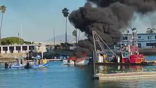Oct. 18, 2025 Boat Fire at Channel Islands Harbor Fuel Dock