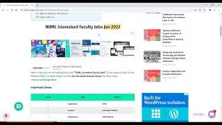 NUML Islamabad Faculty Jobs Jan 2022