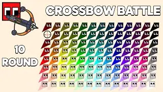 Crossbow Arena 2 - 100 Color Squares Fight Over One Crossbow | Square League