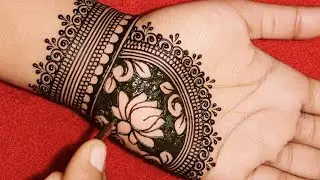 Royal Lotus Mehndi Design for Front Hand 👑🌿 || Mehndi design easy & stylish || lotus flower design .