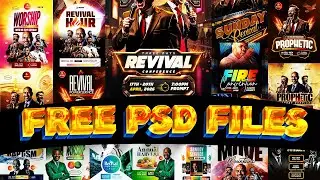 FREE PSD Church Flyer Files - Fully Editable | WORD: Jesus is coming again!