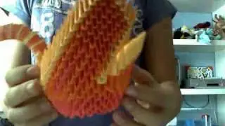 My Origami 3D winged swan