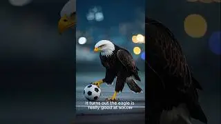 Eagle Joins a Soccer Team #animals #cute #story #video #videoshort #bedtimestories #cute #soccer