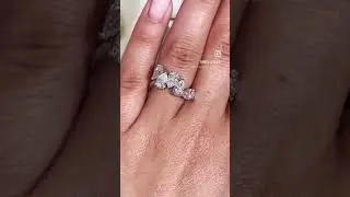 2.50 CT Pear Cut Eternity Band- Pear Cut Lab Grown Diamond Eternity Ring