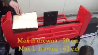 Holzspalter 20T, 63 cm, Benzinmotor Doppelspalter, Double Action www.redmet.pl
