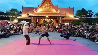 Grand Master San Kimsean showing Bokator skill use kroma to fight