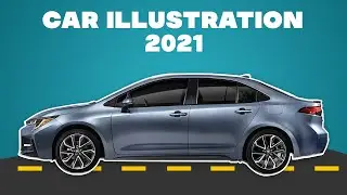 Adobe Illustrator Tutorial   How to Draw Flat Vector Car Illustration II Part 1