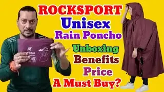 ROCKSPORT Unisex Rain Poncho । Unboxing & First Impression । A Must Have । Better Than Decathlon ?