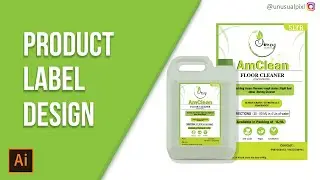 How to create Product Label Design in Illustrator | Adobe Illustrator Tutorial