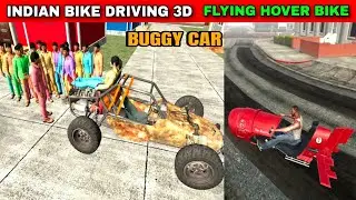 Buggy and Flying Hover bike | Funny Gameplay Indian Bikes Driving 3d 🤣🤣