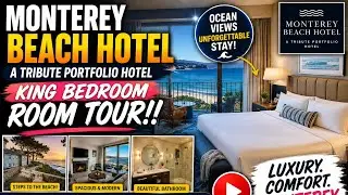 Monterey Beach Hotel (A tribute portfolio hotel) King Bedroom Room Tour!!
