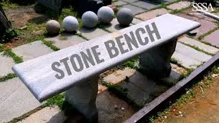 Sri Shanmuga Stone Art &ndash; Premium White Granite Stone Bench | ECR Kovalam